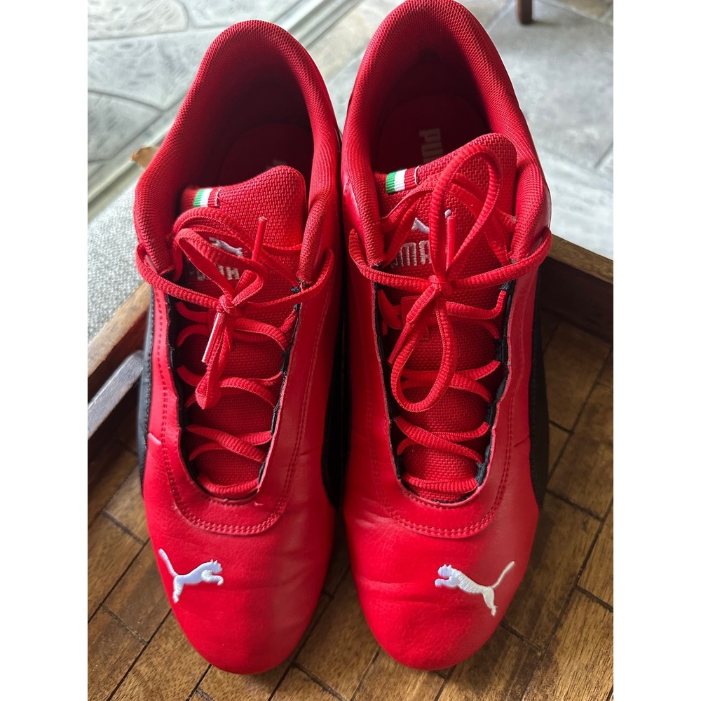 Puma Ferrari Race Future Kart Cat Mens Shoes Red Black 339937-03 Size 13 EUC